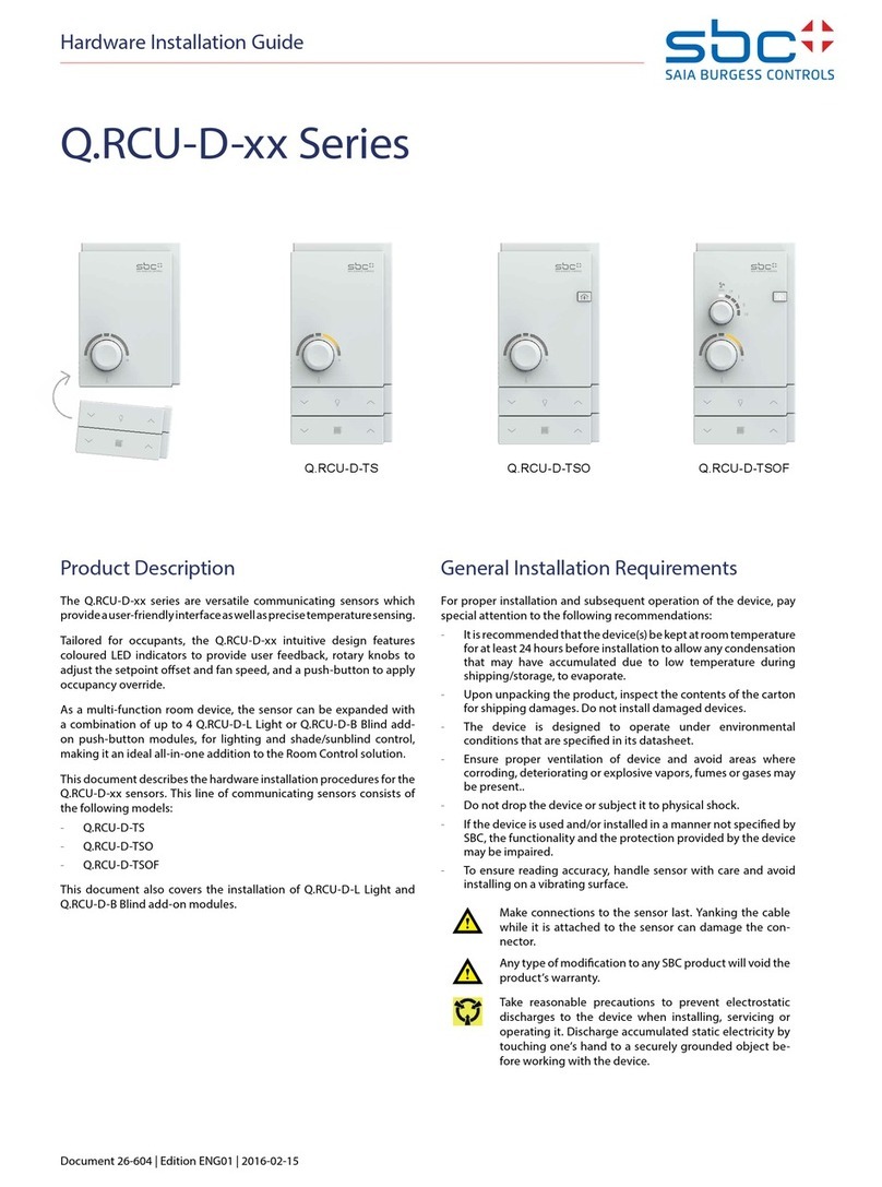 SBC Q.RCU-D Series Hardware installation guide