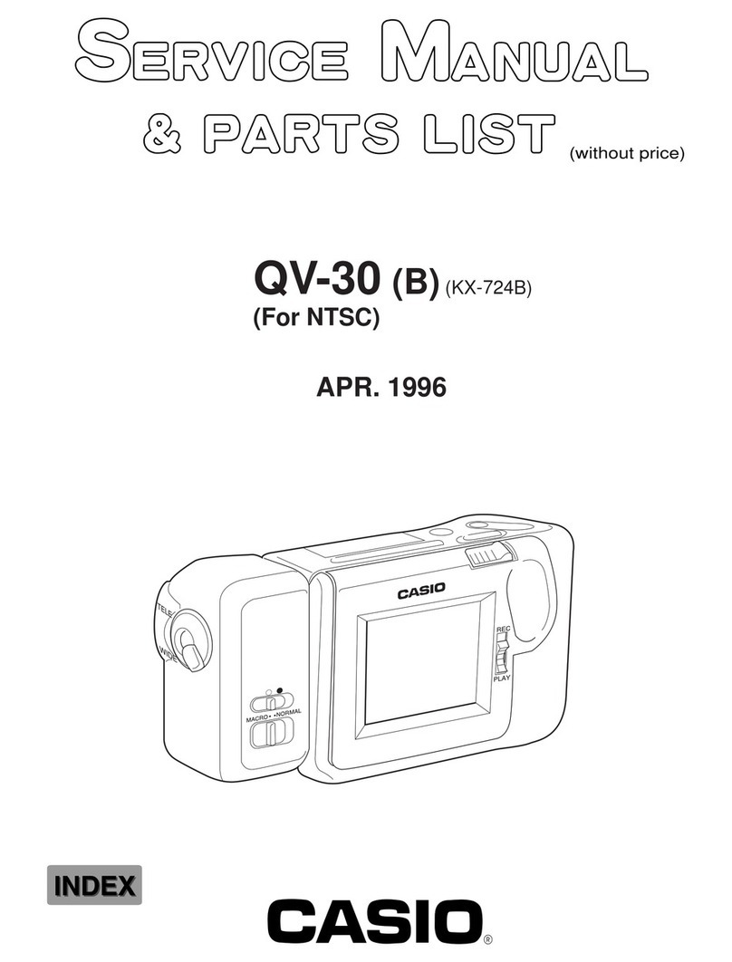 Casio QV-30 Service manual & parts list