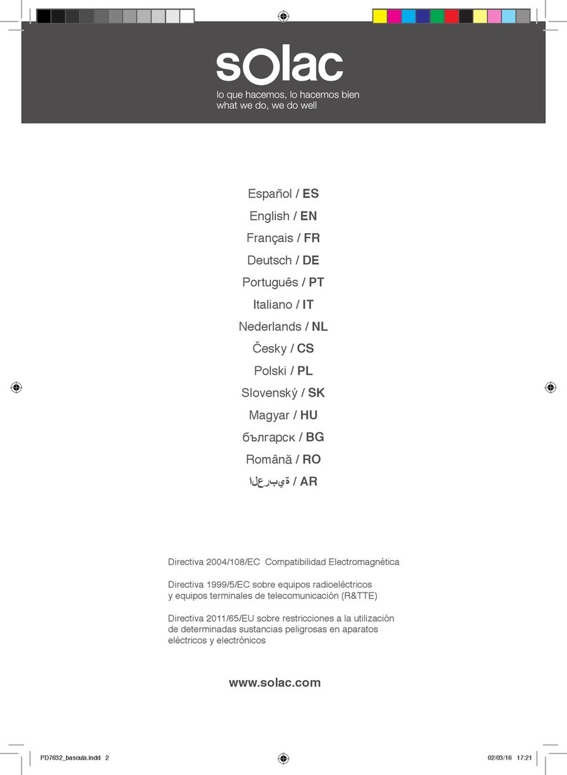 SOLAC PD7632 Instructions for use