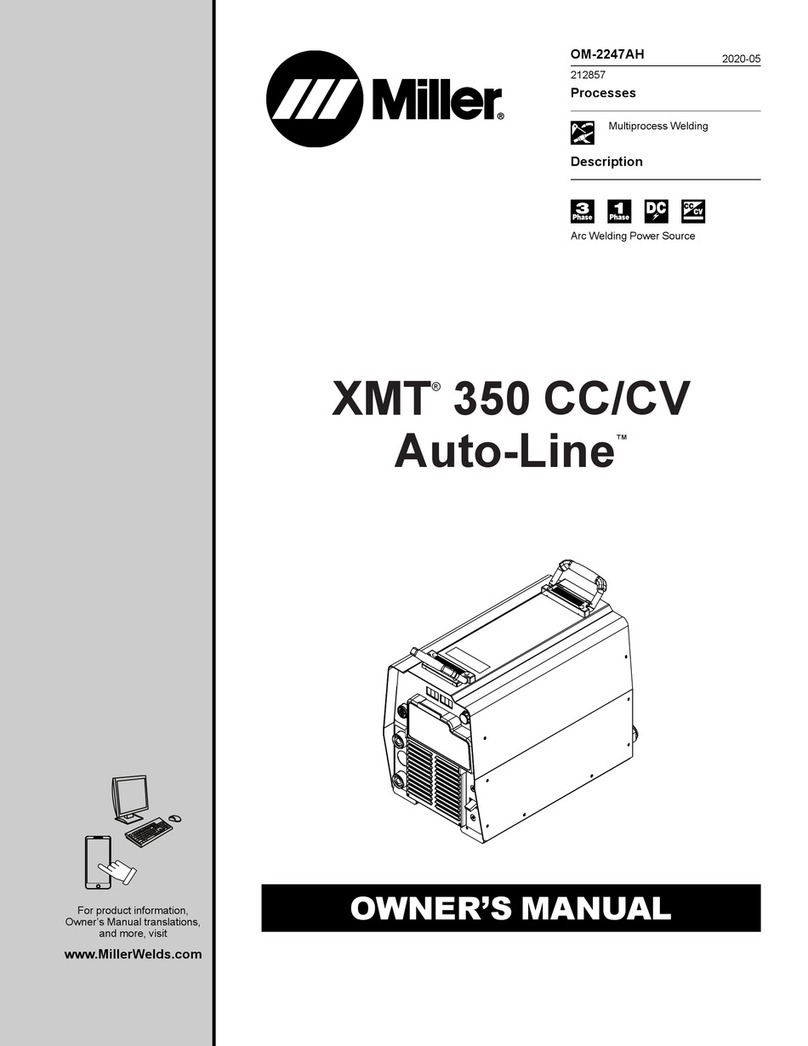 Miller Auto-Line XMT 350 CC owner's manual