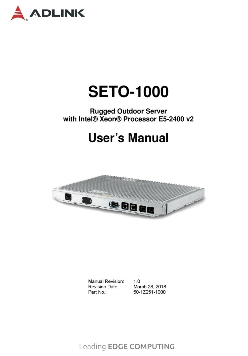 ADLINK Technology SETO-1000 User manual