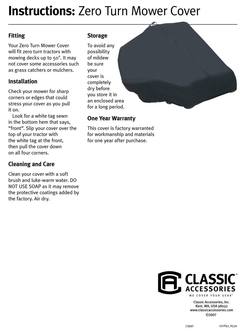 Classic Accessories Zero Turn 73997 instructions