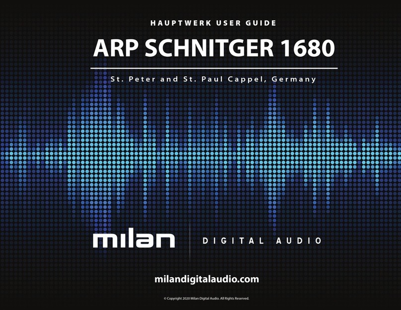 MiLAN ARP SCHNITGER 1680 user guide