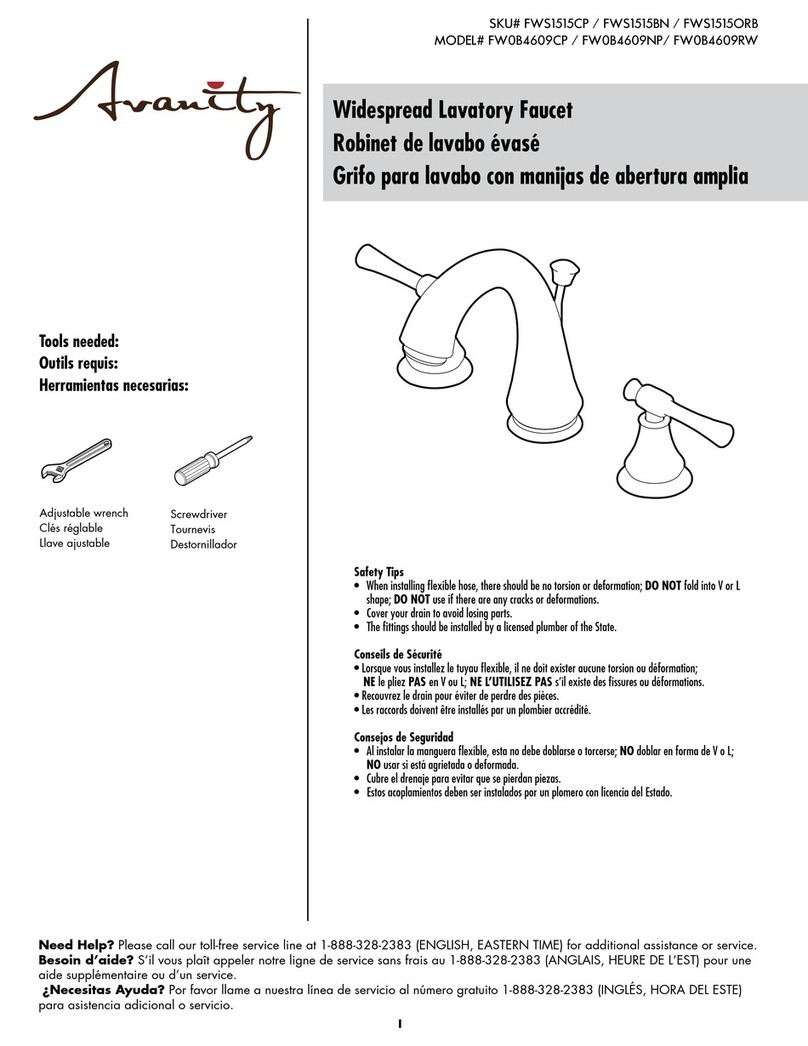 Avanity FW0B4609CP User manual
