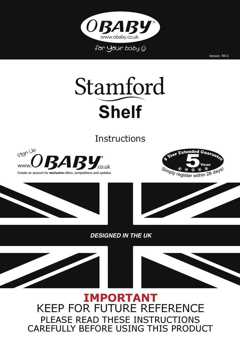 OBaby Stamford Shelf instructions