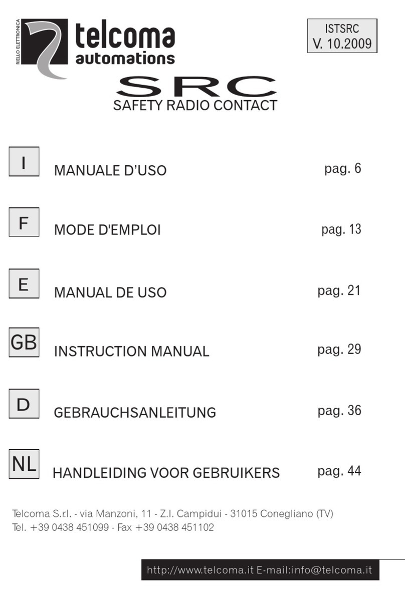 Telcoma Automations Safety Radio Contact User manual