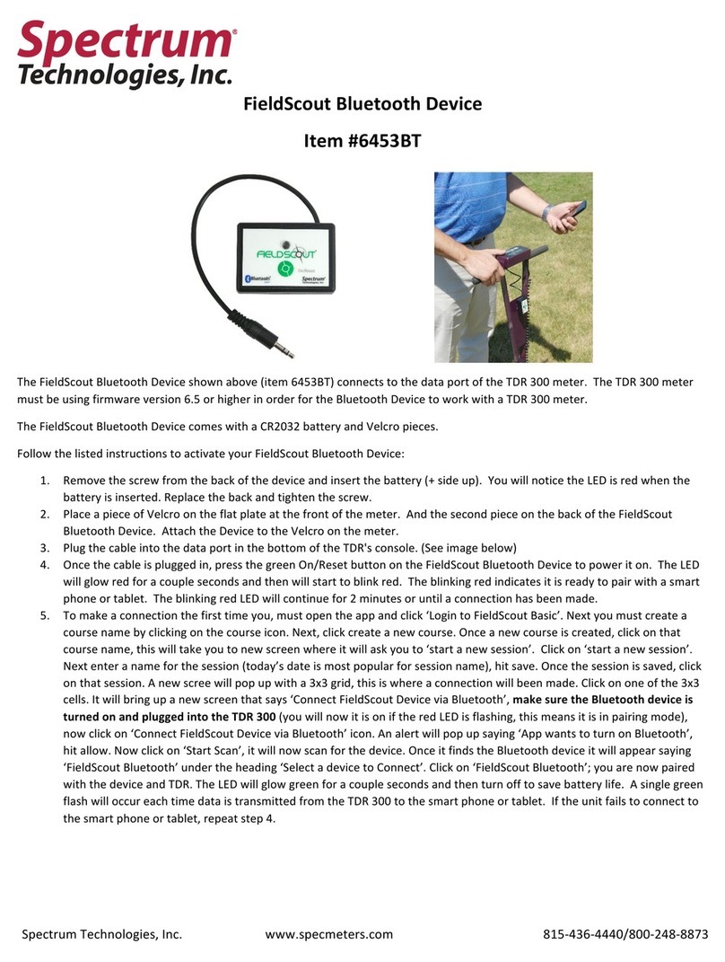 Spectrum FieldScout Pairing Instructions