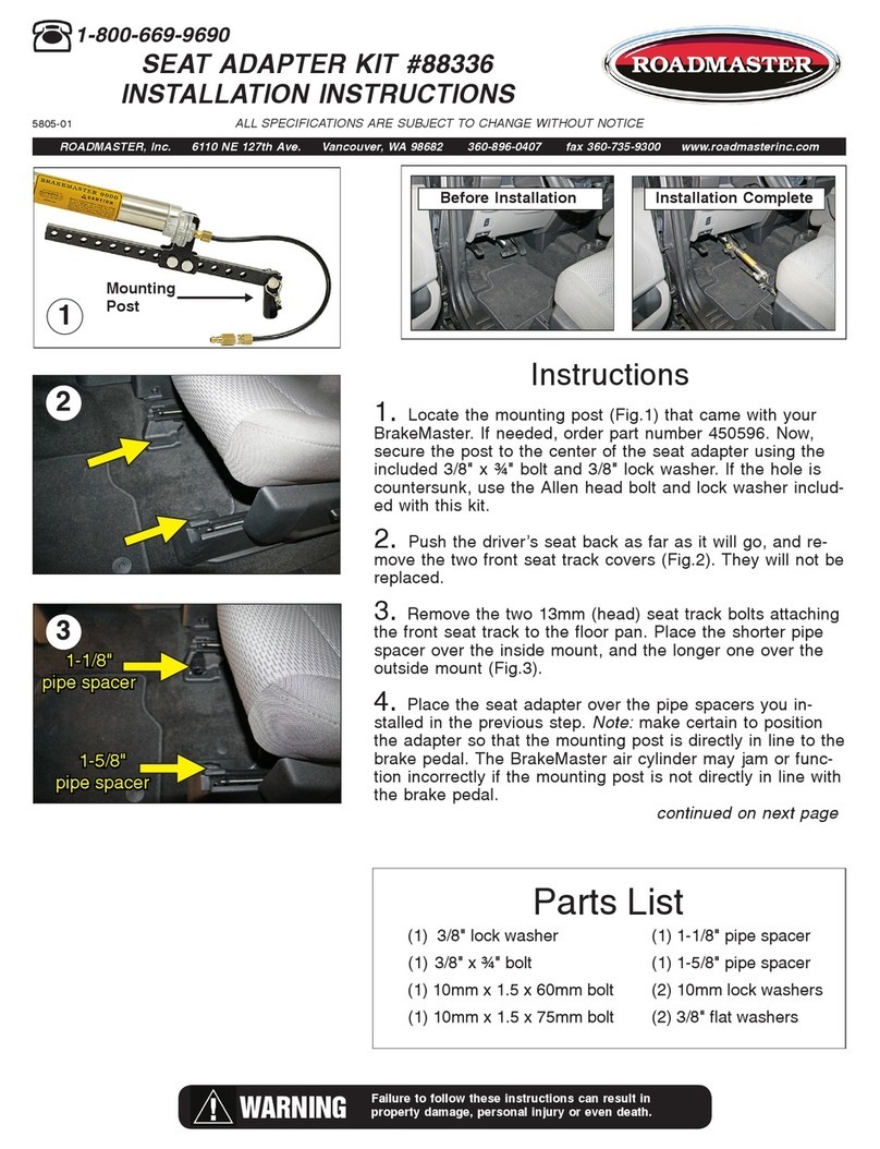 Roadmaster 88336 User manual