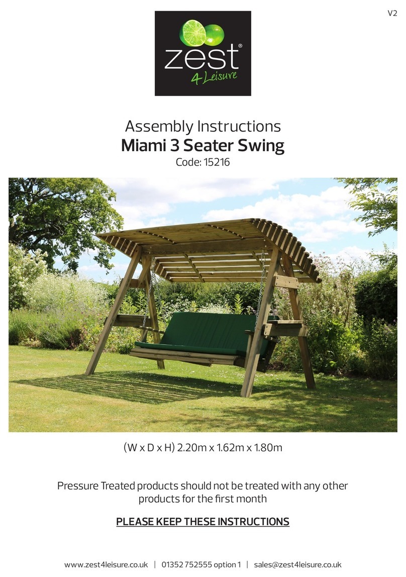 Zest 4 Leisure Miami 15216 User manual