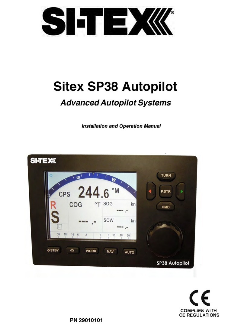 Sitex SP38 Autopilot Installation and operation manual
