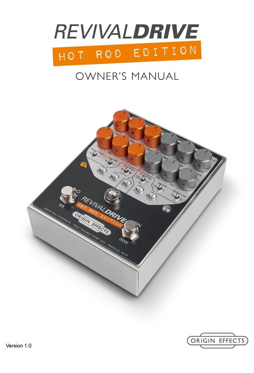 Origin Effects REVIVALDRIVE HOT ROD EDITION owner's manual Origin Effects REVIVALDRIVE HOT ROD EDITION owner's manual