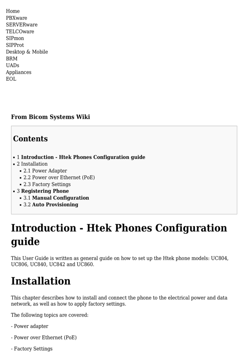 Htek UC804 User manual
