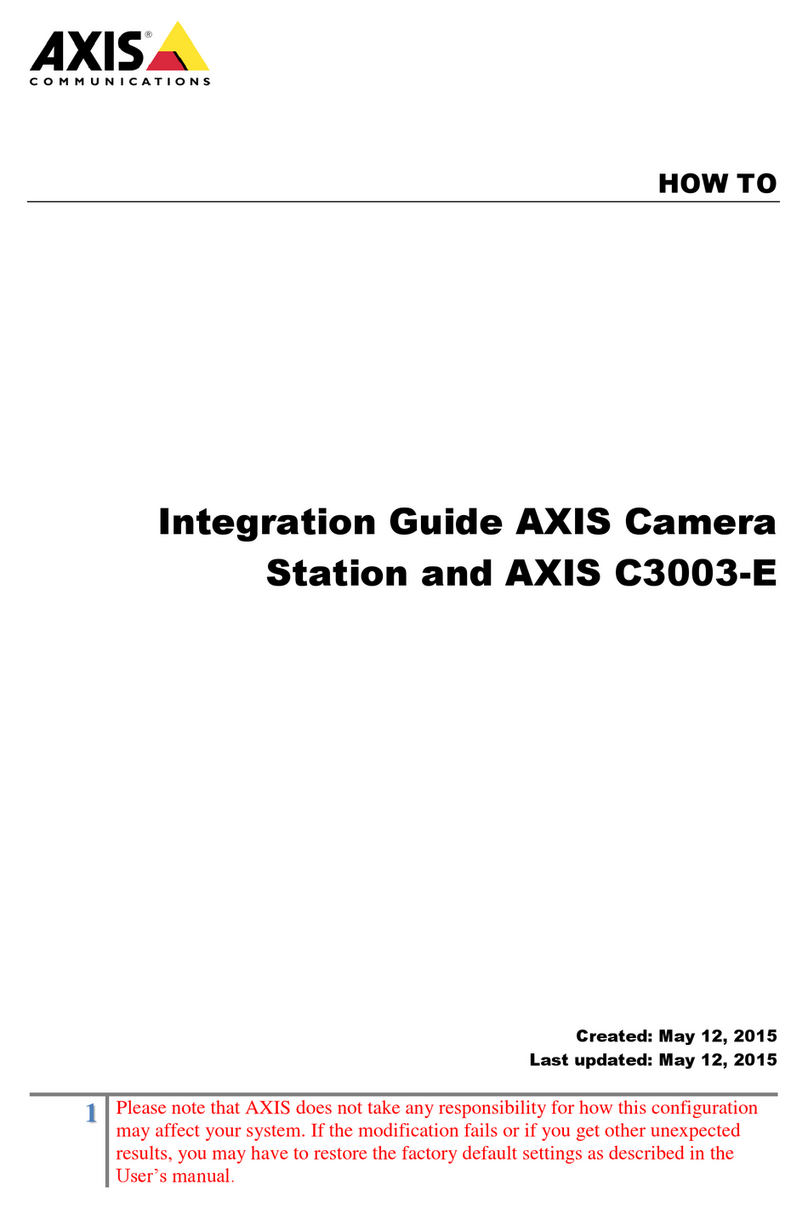 Axis C3003-E Quick setup guide