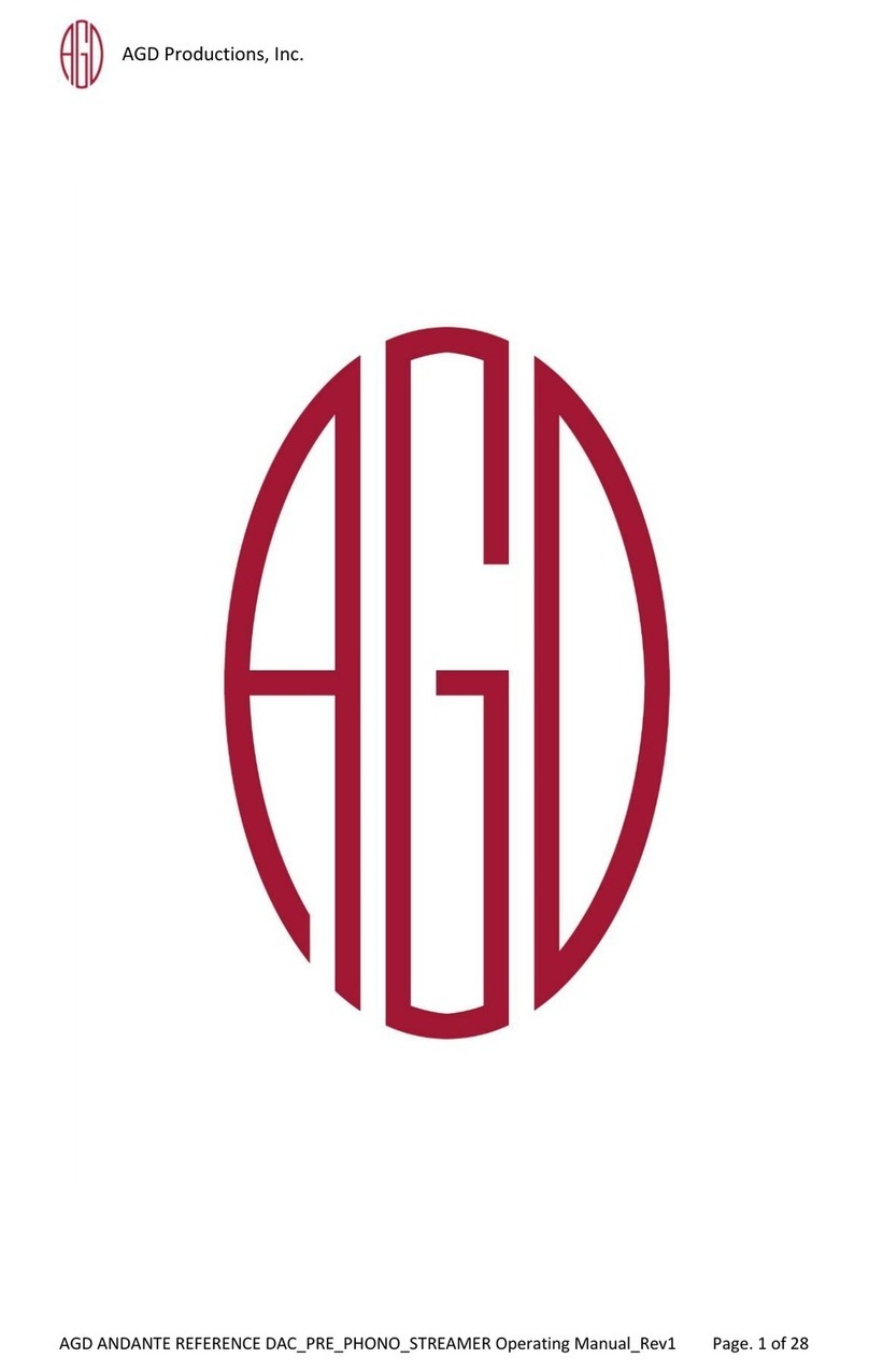 AGD Andante operating manual