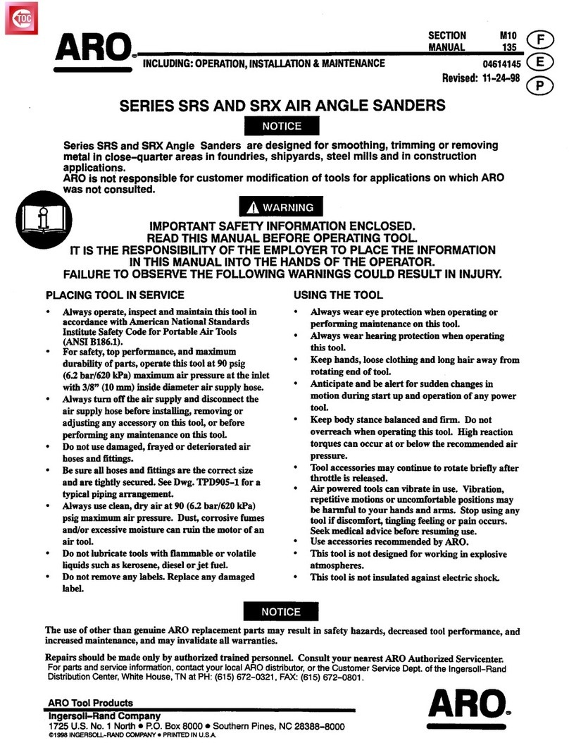 ARO SRS Series Operation installation and maintenance
