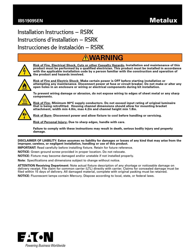 Metalux RSRK User manual