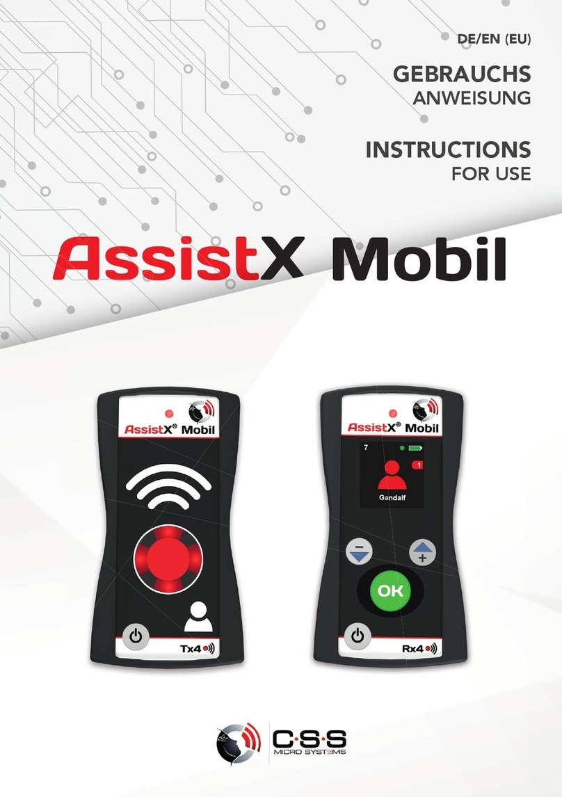 CSS MicroSystems AssistX Mobil Instructions for use