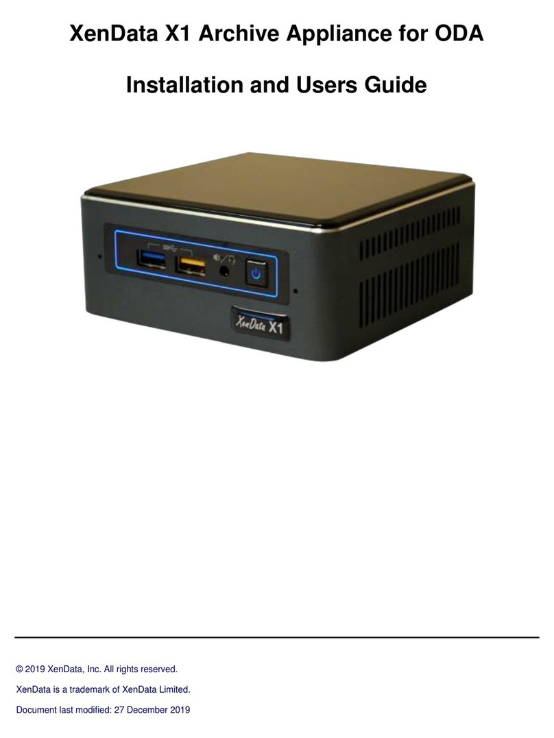 XenData X1 Installation and user guide