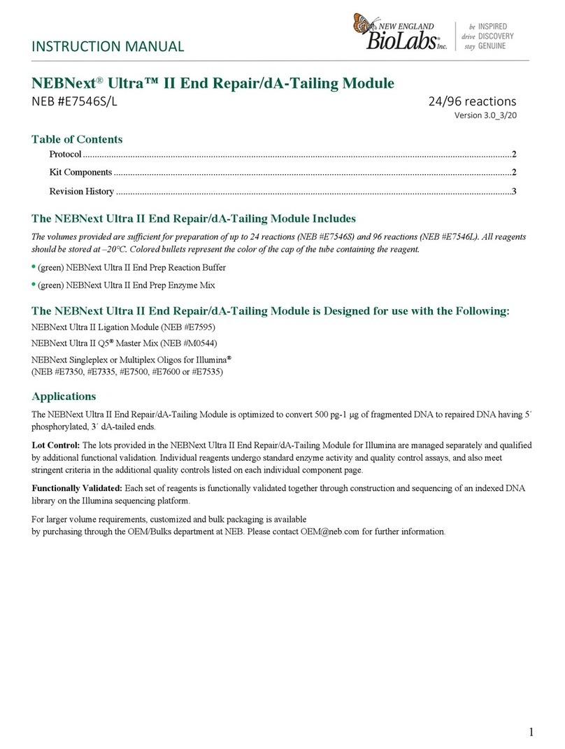 New England BioLabs NEBNext Ultra II instruction manual