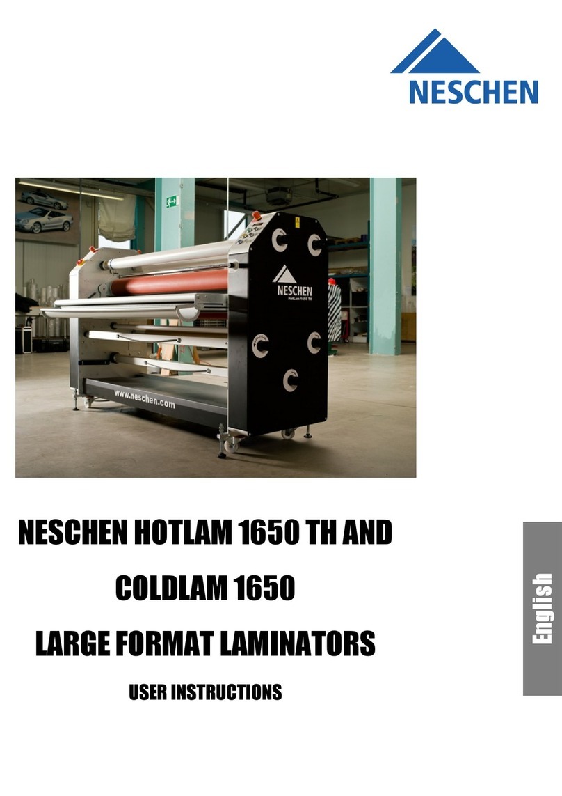 Neschen HOTLAM 1650 TH User instructions