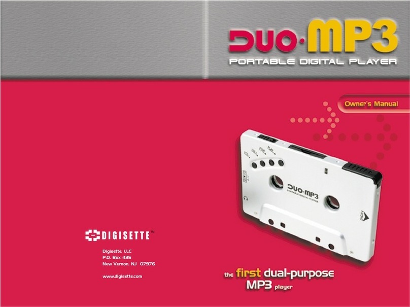 Digisette DUO-MP3 owner's manual