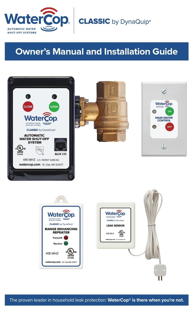 DynaQuip WaterCop Classic Owner's manual & installation guide