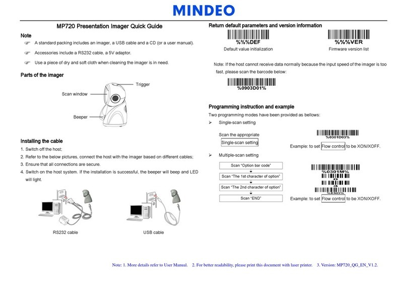 Mindeo MP720 quick guide