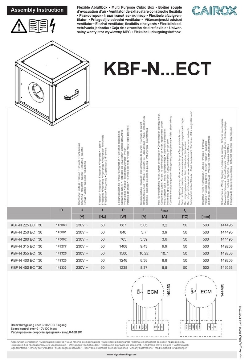 Cairox KBF-N ECT Series Assembly instruction