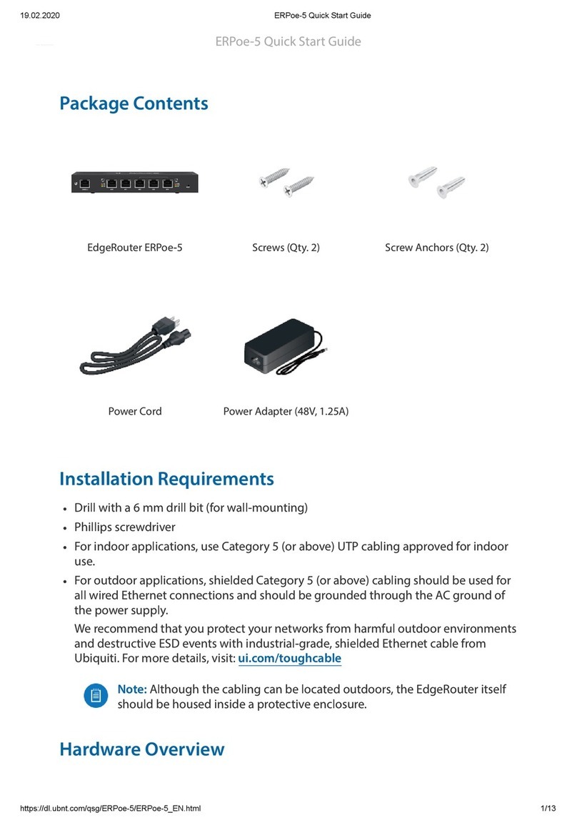 Ubiquiti EdgeRouter PoE ERPoe-5 User manual