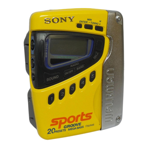 Sony Sports Walkman WM-FS497 User manual