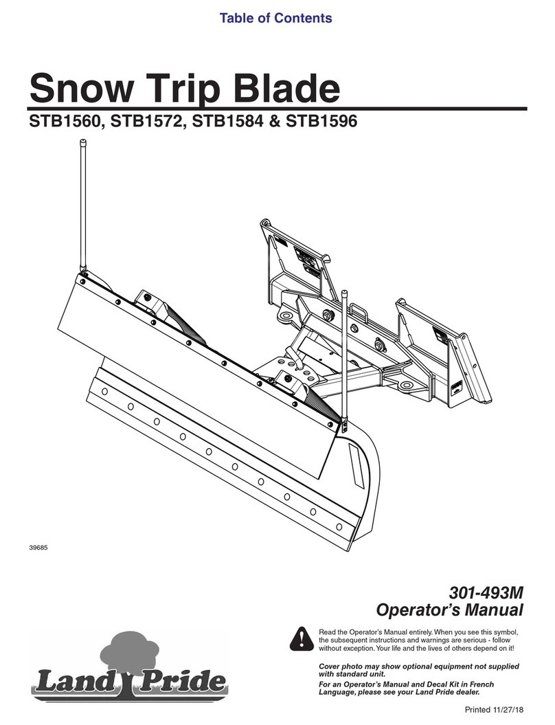 Land Pride STB1560 Operator's manual