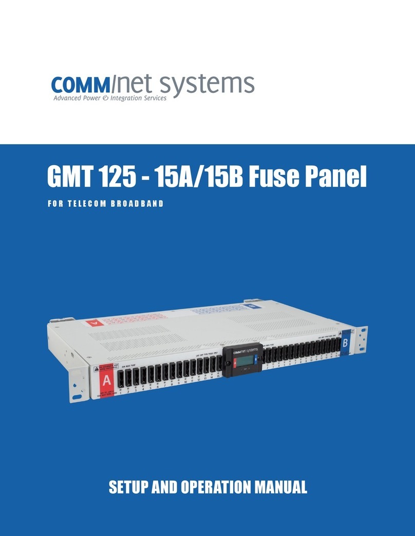 Comm Net Systems GMT 125-15A Setup and operation manual Comm Net Systems GMT 125-15A Setup and operation manual