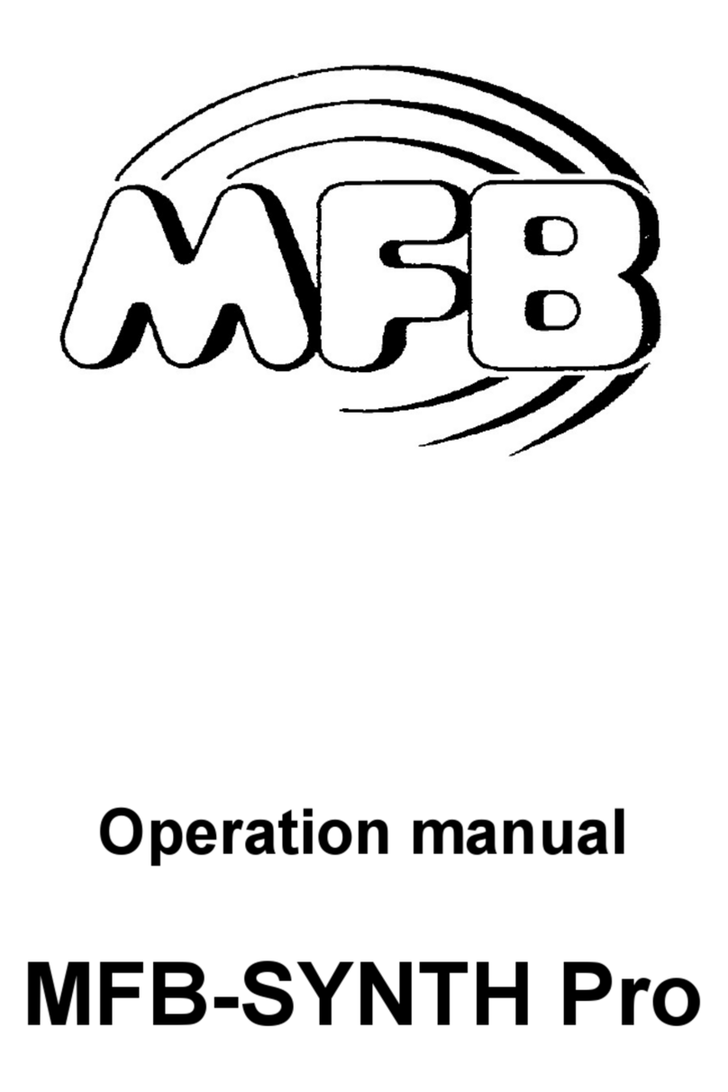 MFB SYNTH Pro User manual