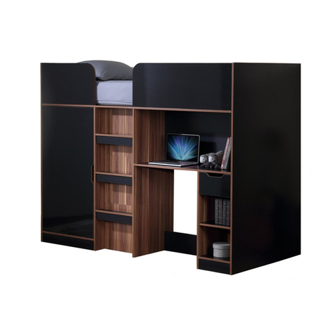 Birlea MERLIN HIGH SLEEPER User manual Birlea MERLIN HIGH SLEEPER User manual