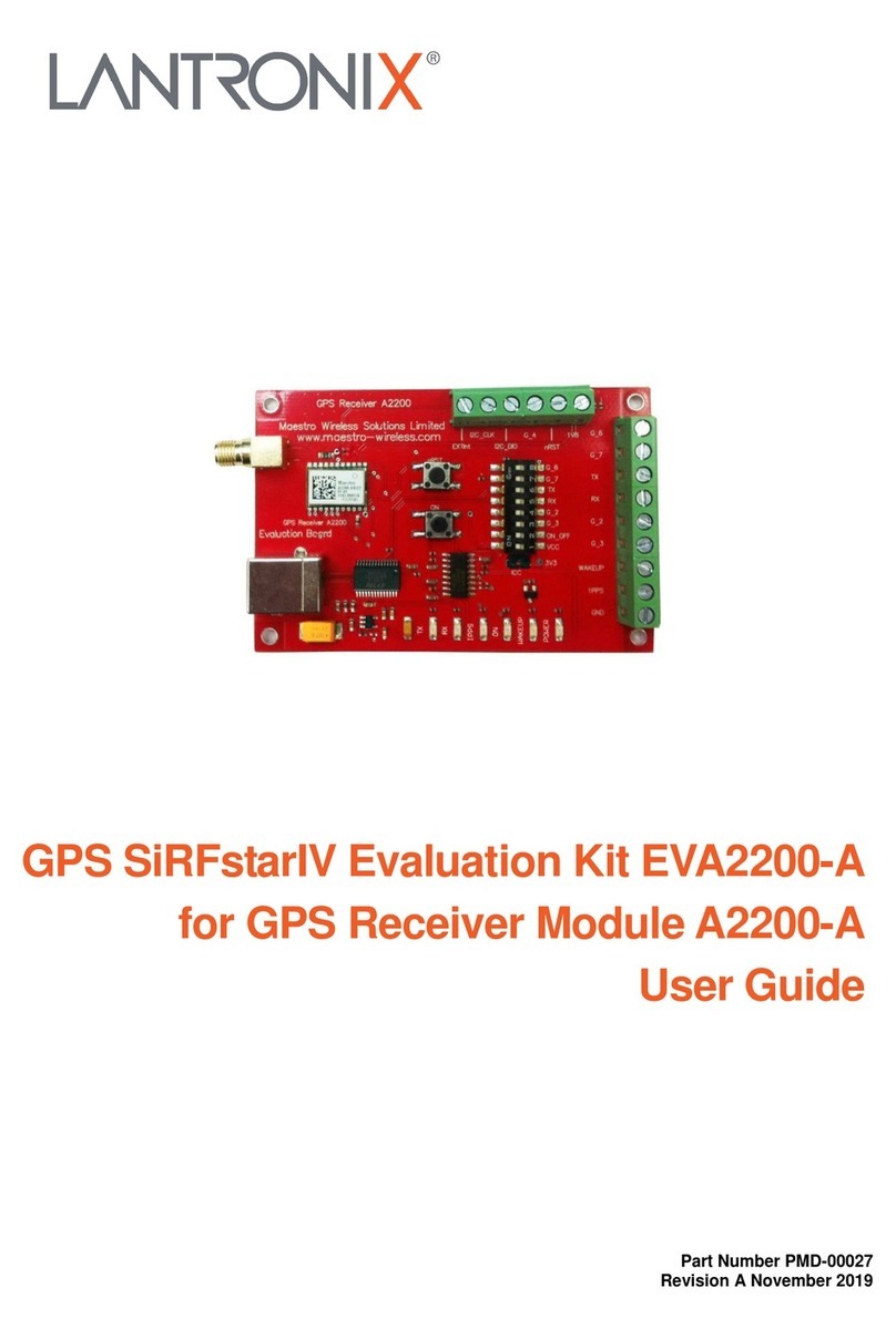 Lantronix SiRFstarIV EVA2200-A User manual Lantronix SiRFstarIV EVA2200-A User manual