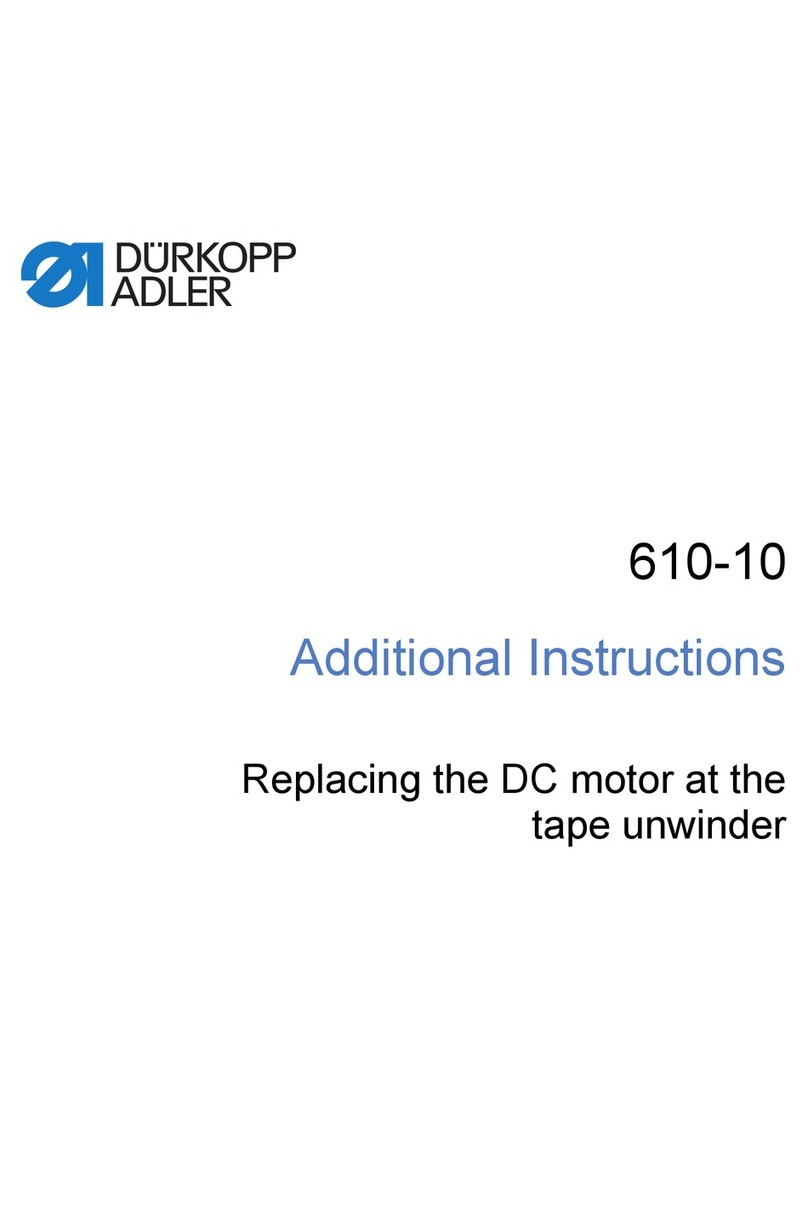 DURKOPP ADLER 610-10 Additional instructions