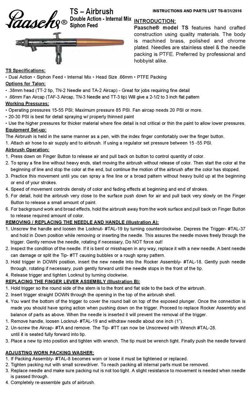 paasche TS instructions