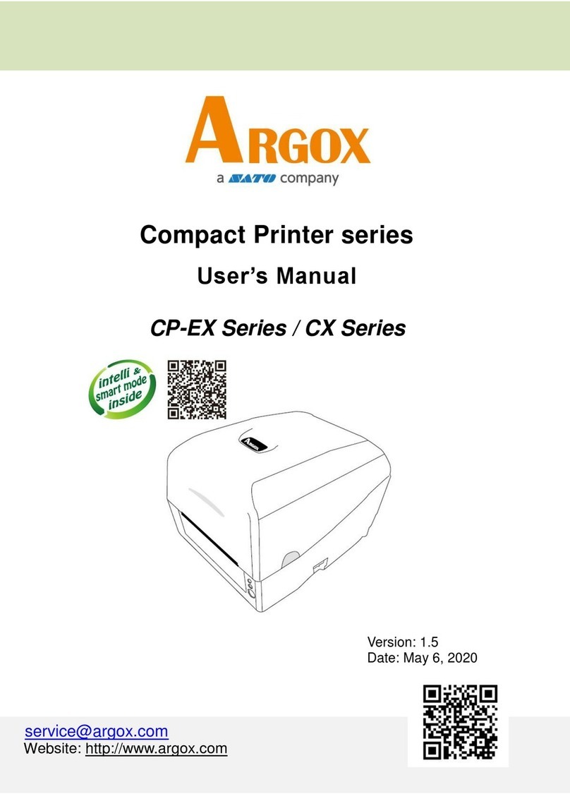 SATO ARGOX CP-EX Series User manual