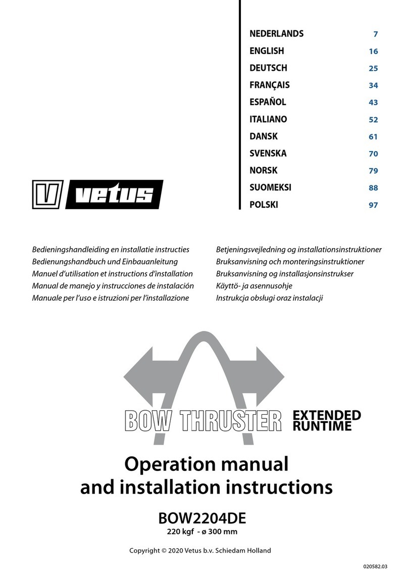 Vetus BOW2204DE Specification sheet