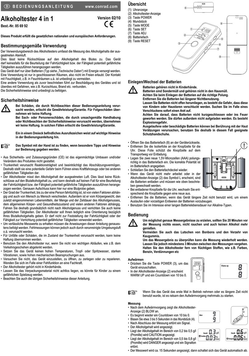 Conrad 85 69 92 User manual Conrad 85 69 92 User manual