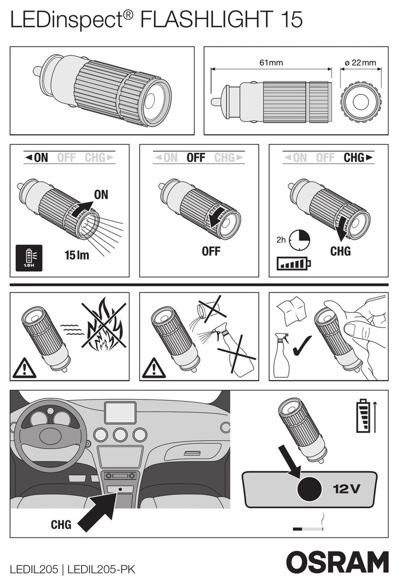 Osram LEDinspect FLASHLIGHT 15 User manual