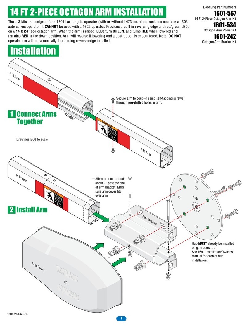 DoorKing 1601-567 User manual