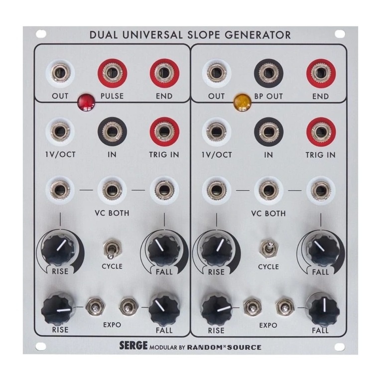 Random*Source SERGE DSG mk2 User manual