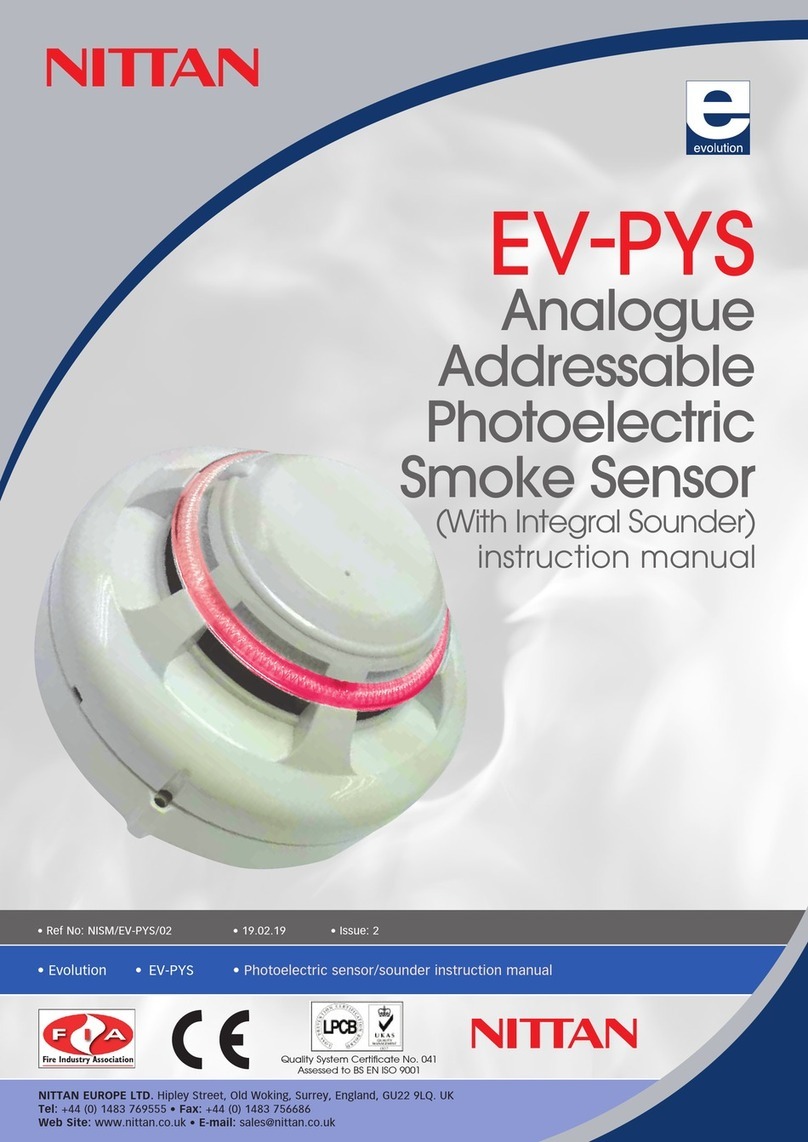 Nittan EV-PYS instruction manual