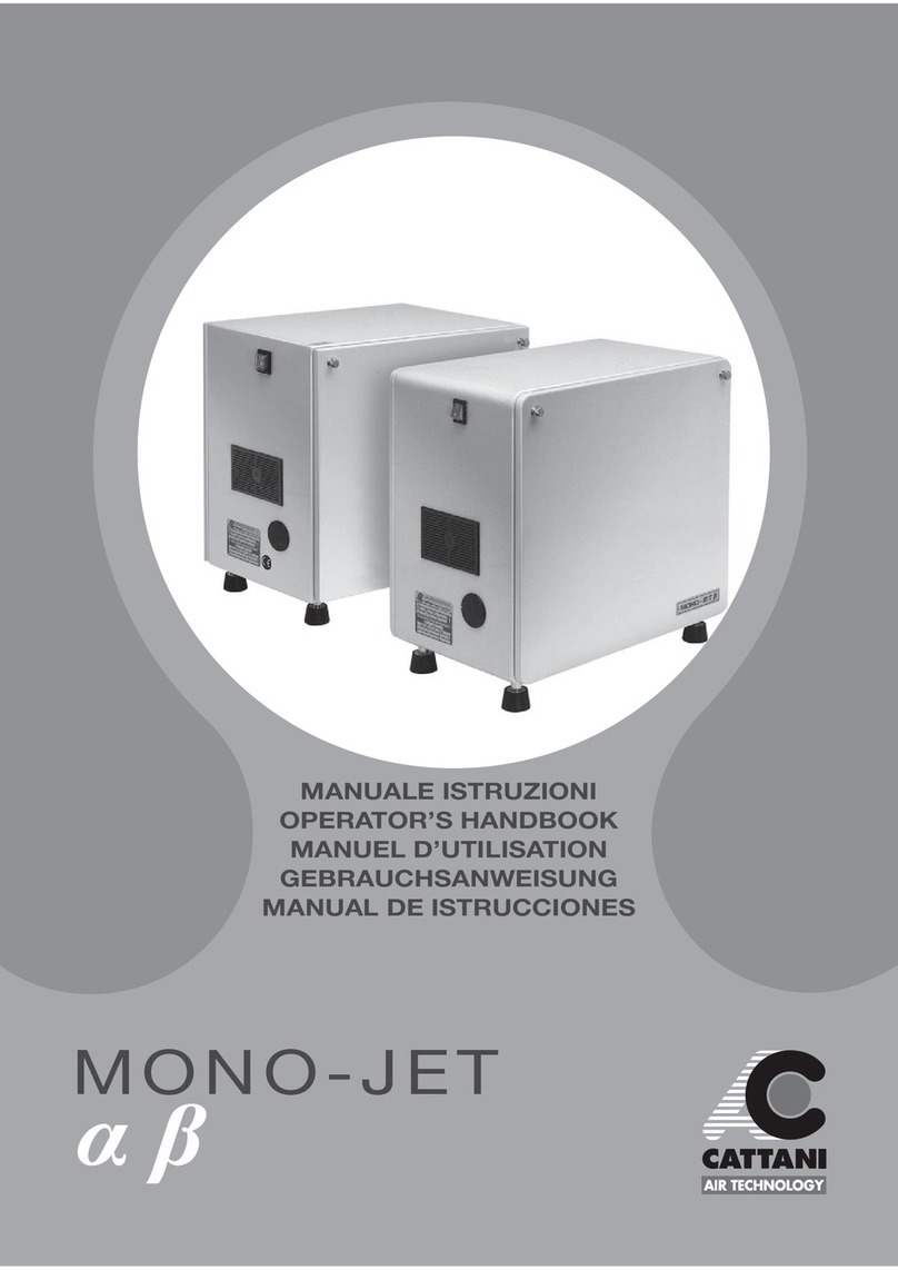 Cattani Mono-Jet Series Service manual
