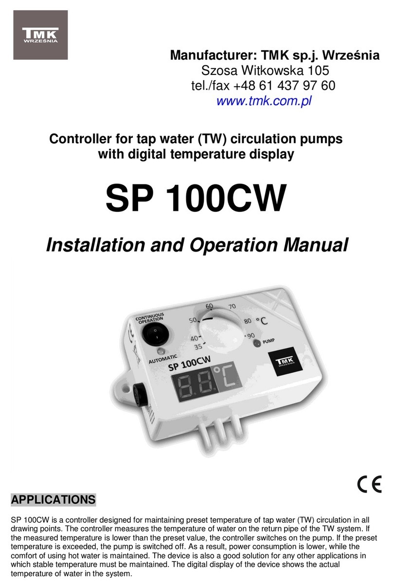 TMK SP 100CW Installation and operation manual