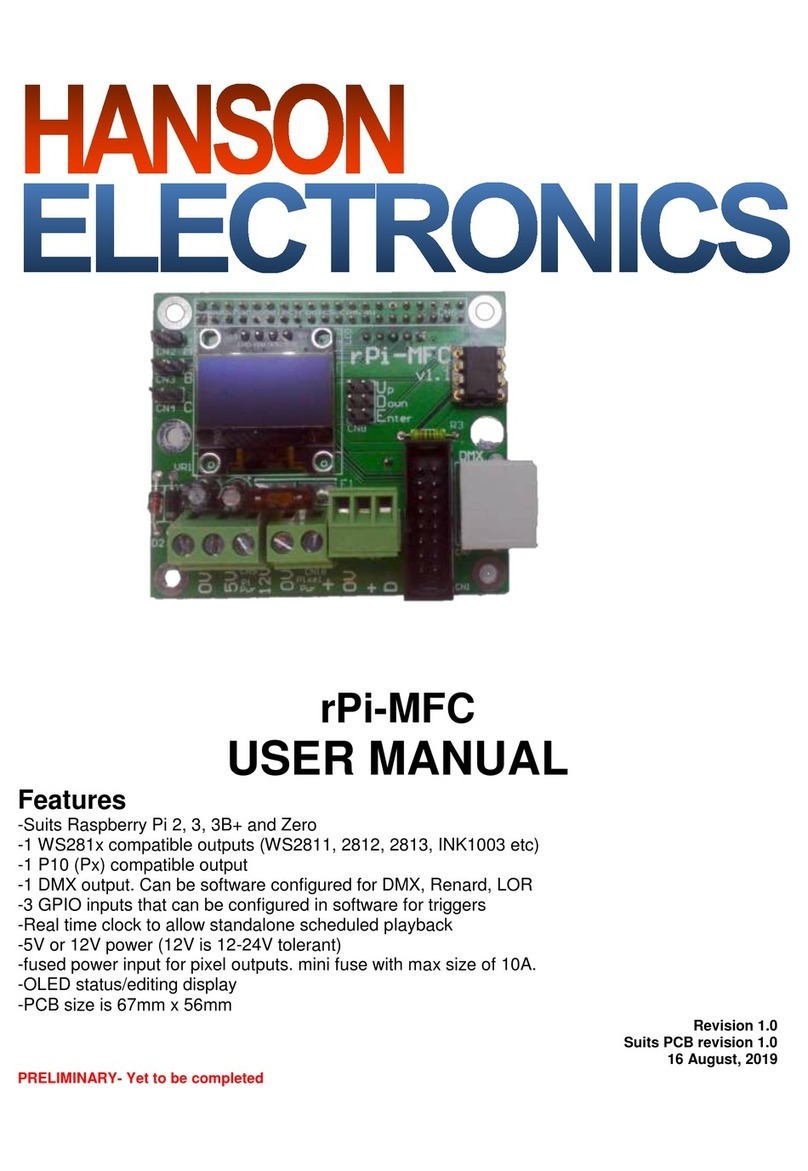 Hanson Electronics rPi-MFC user manual