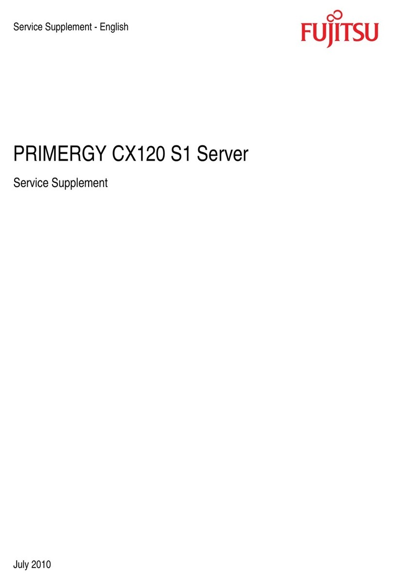 Fujitsu PRIMERGY CX120 S1 Owner's manual Fujitsu PRIMERGY CX120 S1 Owner's manual