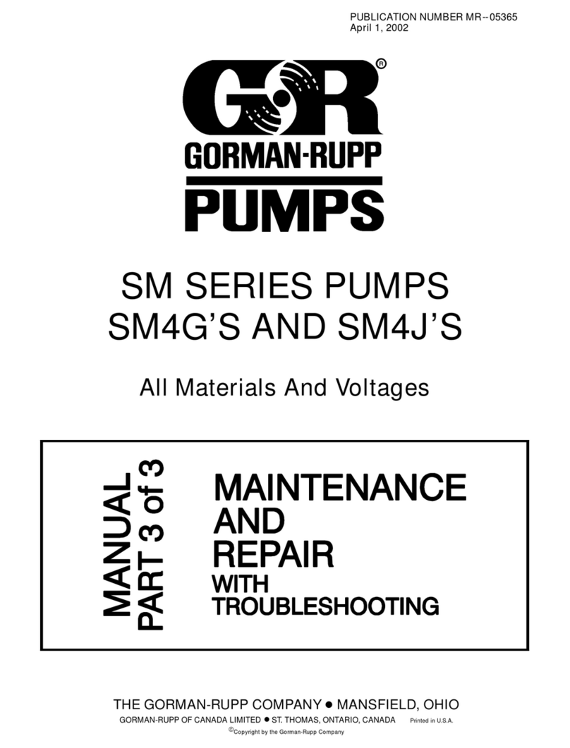 GORMAN-RUPP SM SERIES Operating instructions