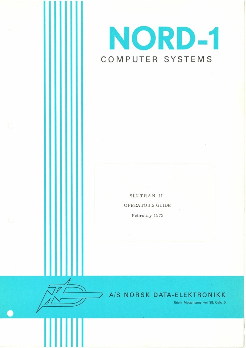 Norsk Data NORD-1 Manual